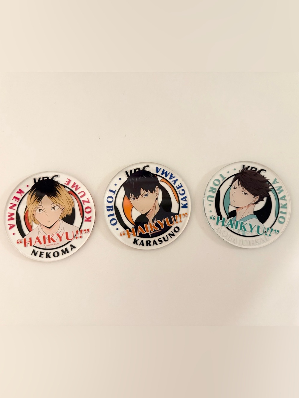 Anime collectible haikyuu haikyu small acrylic coasters set